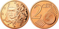Frankreich 2 Euro Cent BE, STGL, Copper Plated Steel, KM:1283 -