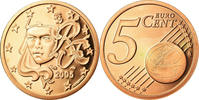 Frankreich 5 Euro Cent BE, STGL, Copper Plated Steel, KM:1284 -