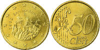 San Marino 50 Euro Cent STGL, Messing, KM:445 -