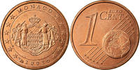 Monaco Euro Cent VZ, Copper Plated Steel, KM:167 -