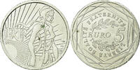 Frankreich 5 Euro VZ, Silber, KM:1534 -