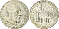 Frankreich 100 Francs Münze, Germinal, VZ, Silber, KM:957, Gadoury:900 -