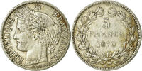 Frankreich 5 Francs Münze, Cérès, Bordeaux, S, Silber, KM:818.2 -
