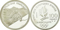 Frankreich 100 Francs Münze, BE, STGL, Silber, KM:971, Gadoury:C1 -