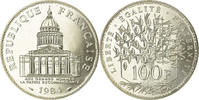 Frankreich 100 Francs Münze, Panthéon, Paris, STGL, Silber, KM:951.1 -