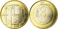 Slowenien 3 Euro UNZ, Bi-Metallic, KM:95 -