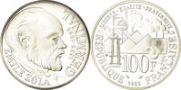 Frankreich 100 Francs Münze, BE, STGL, Silber, KM:957a, Gadoury:900 -