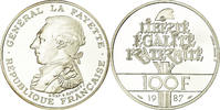 Frankreich 100 Francs Münze, BE, STGL, Silber, KM:962a, Gadoury:902 -