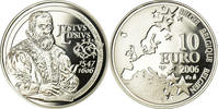 Belgien 10 Euro Justus Lipsius, Proof, STGL, Silber, KM:255 -