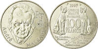 Frankreich 100 Francs Münze, André Malraux, SS, Silber, KM:1188 -