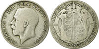 Großbritannien 1/2 Crown Münze, George V, S, Silber, KM:818.1a -