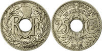 Frankreich 25 Centimes Münze, Lindauer, VZ, Nickel, KM:867, Gadoury:379 -