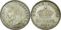 Frankreich 20 Centimes Münze, Napoleon III, Napoléon III, Strasbourg -