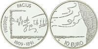 Finnland 10 Euro Fredrik Pacius, STGL, Silber, KM:148 -