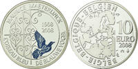 Belgien 10 Euro Proof, STGL, Silber, KM:266 -
