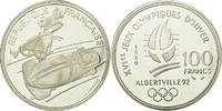 Frankreich 100 Francs Münze, BE, STGL, Silber, KM:981, Gadoury:C9 -