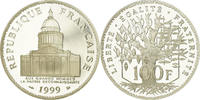 Frankreich 100 Francs Münze, Panthéon, Paris, BE, STGL, Silber -