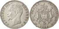 Frankreich 5 Francs Münze, Napoleon III, Napoléon III, Lyon, S+ -