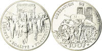 Frankreich 100 Francs Münze, Libération de Paris, ESSAI, STGL, Silber -