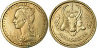 Madagascar Franc Münze, Paris, ESSAI, VZ, Copper-nickel, KM:E1 -