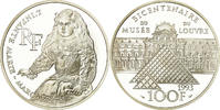 Frankreich 100 Francs Münze, BE, STGL, Silber, KM:1021, Gadoury:C55 -