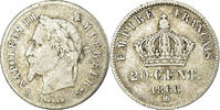 Frankreich 20 Centimes Münze, Napoleon III, Napoléon III, Strasbourg -
