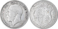 Großbritannien 1/2 Crown Münze, George V, SS, Silber, KM:818.2 -
