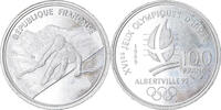 Frankreich 100 Francs Münze, SS, Silber, KM:971 -