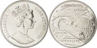 Gibraltar 2.8 Ecus Münze, Elizabeth II, UNZ, Copper-nickel, KM:478 -