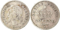 Frankreich 20 Centimes Münze, Napoleon III, Napoléon III, Paris, SS -