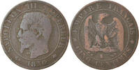 Frankreich 5 Centimes Münze, Napoleon III, Napoléon III, Bordeaux, SS -