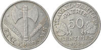 Frankreich 50 Centimes Münze, Bazor, Beaumont - Le Roger, SS -