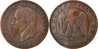 Frankreich 5 Centimes Münze, Napoleon III, Napoléon III, Strasbourg -
