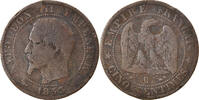 Frankreich 5 Centimes Münze, Napoleon III, Napoléon III, Rouen, S -