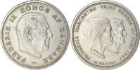 Dänemark 10 Kroner Münze, Frederik IX, Copenhagen, SS, Silber, KM:856 -