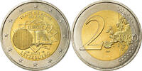 Luxemburg 2 Euro Traité de Rome 50 ans, UNZ, Bi-Metallic, KM:94 -