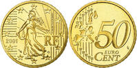 Frankreich 50 Euro Cent Proof, STGL, Messing, KM:1287 -