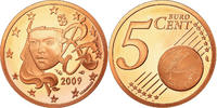 Frankreich 5 Euro Cent Proof, STGL, Copper Plated Steel, KM:1284 -