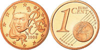 Frankreich Euro Cent Proof, STGL, Copper Plated Steel, KM:1282 -