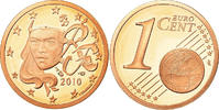 Frankreich Euro Cent Proof, STGL, Copper Plated Steel, KM:1282 -