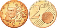 Frankreich 2 Euro Cent Proof, STGL, Copper Plated Steel, KM:1283 -