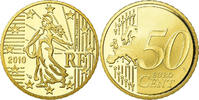 Frankreich 50 Euro Cent Proof, STGL, Messing, KM:1412 -