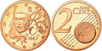 Frankreich 2 Euro Cent Proof, STGL, Copper Plated Steel, KM:1283 -