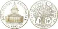Frankreich 100 Francs Münze, Panthéon, Paris, Proof, STGL, Silber -