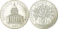 Frankreich 100 Francs Münze, Panthéon, Paris, STGL, Silber, KM:951.1 -