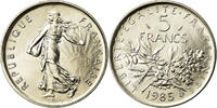 Frankreich 5 Francs Münze, Semeuse, Paris, STGL, Nickel Clad -