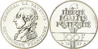Frankreich 100 Francs Münze, Lafayette, STGL, Silber, KM:962 -