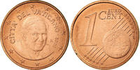 Vatikanstadt Euro Cent UNZ, Copper Plated Steel, KM:375 -