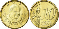 Vatikanstadt 10 Euro Cent UNZ, Messing, KM:385 -