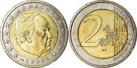 Monaco 2 Euro UNZ, Bi-Metallic, KM:174 -